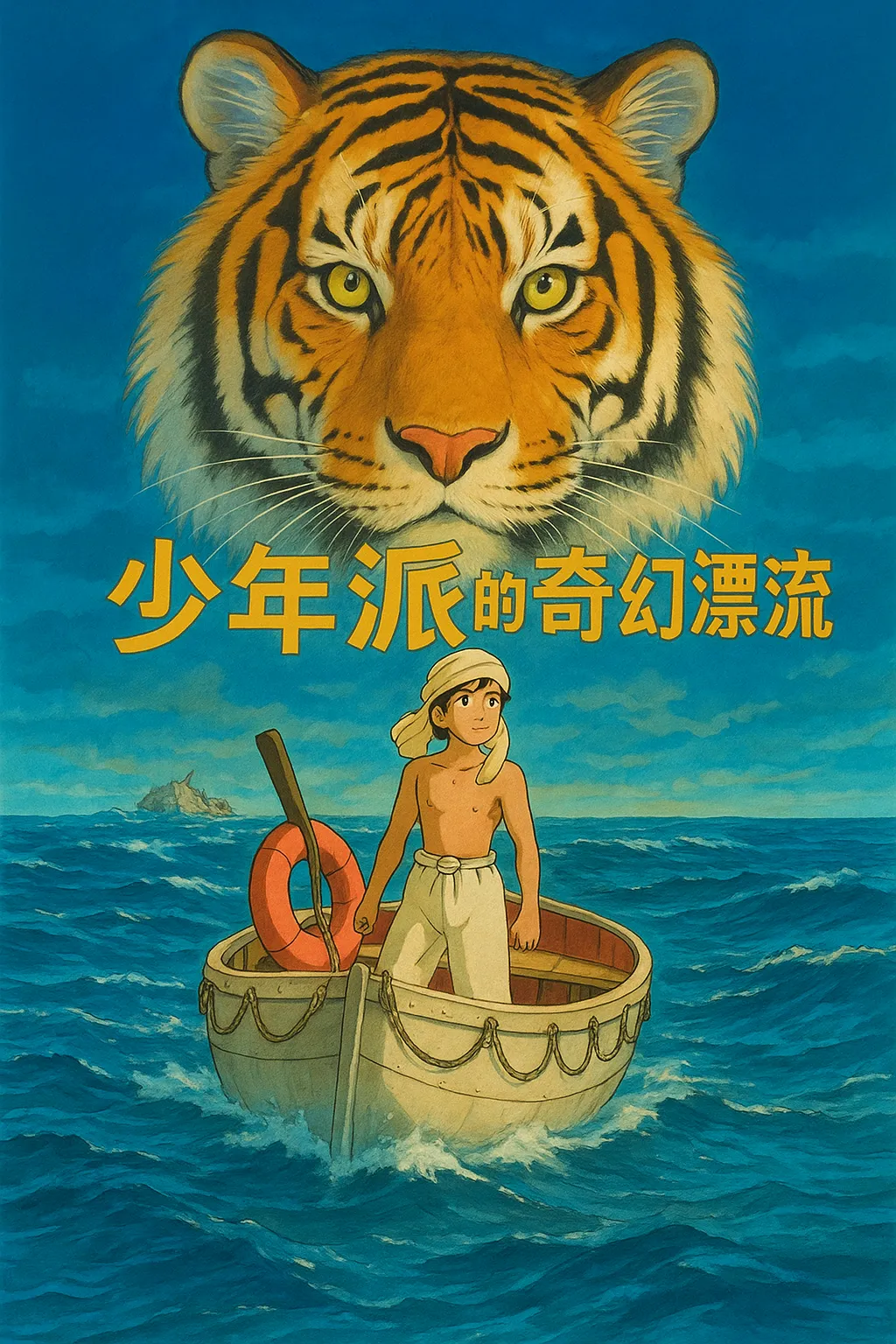 奇幻片《少年派的奇幻漂流》原创电影解说文案丨高清剪辑素材下载